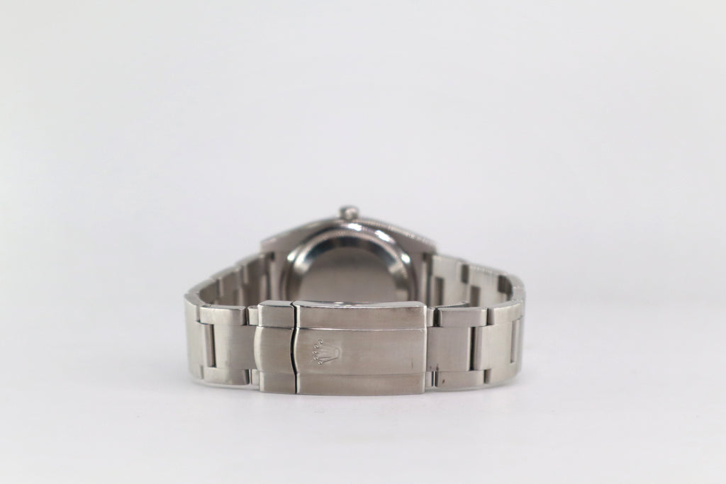 ROLEX Air-King 114200 34mm Oystersteel, Blue Concentric Dial, Watch & Box