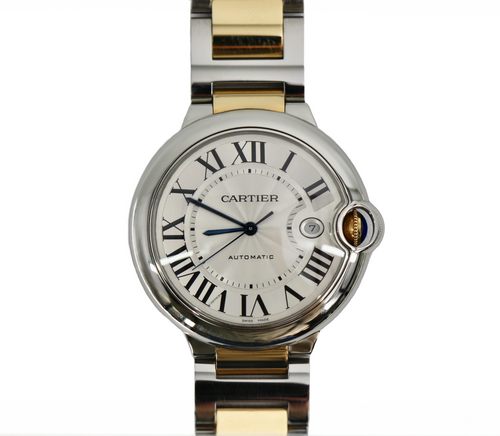 CARTIER Ballon Bleu W2BB0031 42mm 18K Yellow Gold & Steel, Full Set