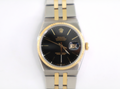 ROLEX Oysterquartz Datejust 17013 36mm 18K Yellow Gold & Oysterteel, Black Dial