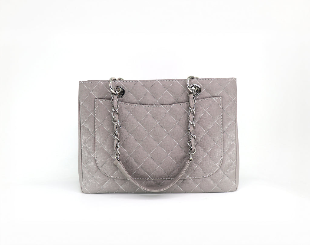 CHANEL Grand Shopping Tote "GST", Caviar Leather in Grey, 2013