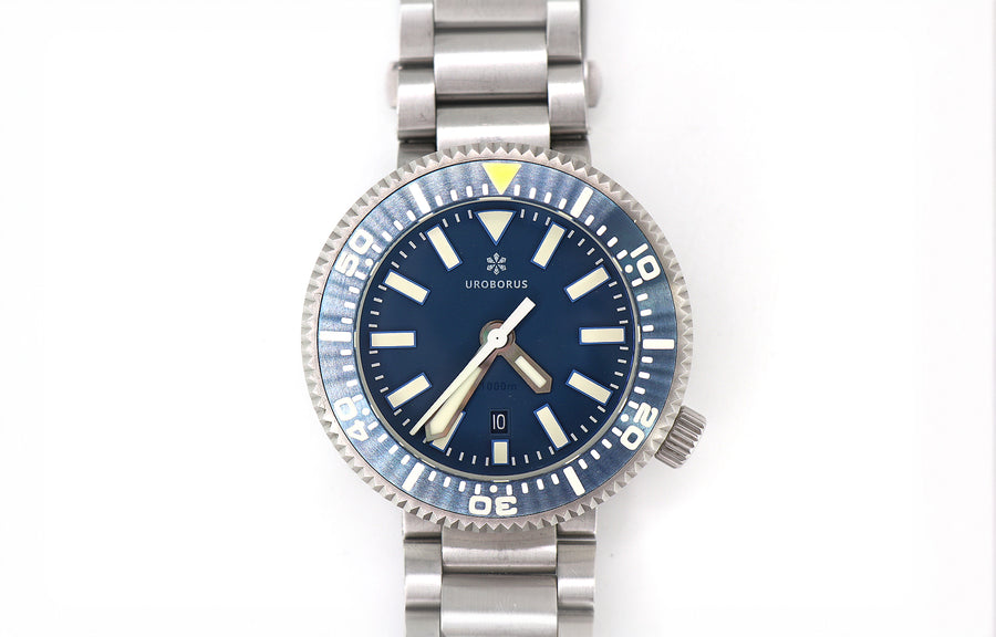 UROBORUS 1000m Diver Limited Edition 44mm Stainless Steel, Blue Dial