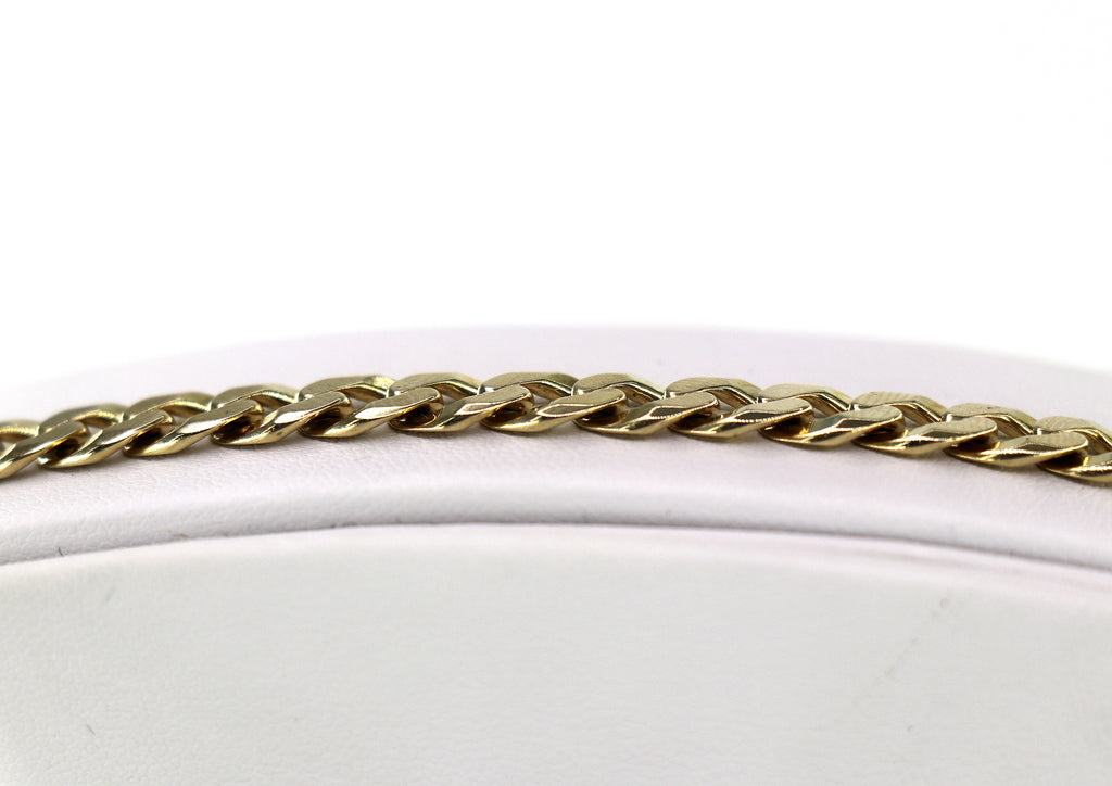 Cuban Link Bracelet 14K Yellow Gold, 7.8mm