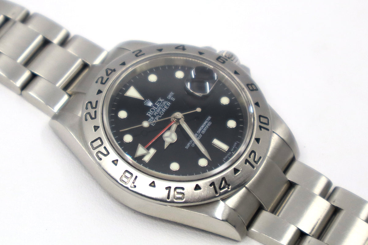 ROLEX Explorer II 16570 40mm Oystersteel, Black Dial, Watch Only