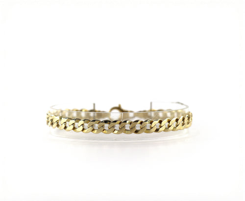 Cuban Link Bracelet 14K Yellow Gold, 7.8mm