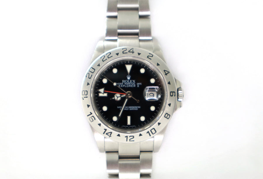 ROLEX Explorer II 16570 40mm Oystersteel, Black Dial, Watch Only