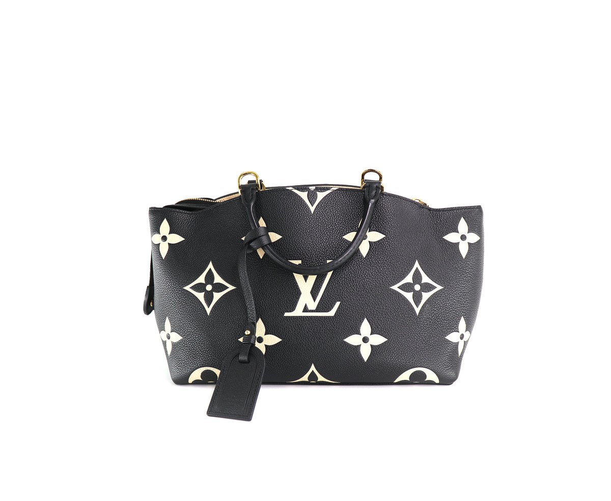 LOUIS VUITTON Petite Palais, Monogram Empriente Leather in Noir & Beige