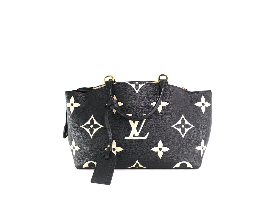 LOUIS VUITTON Petite Palais, Monogram Empriente Leather in Noir & Beige