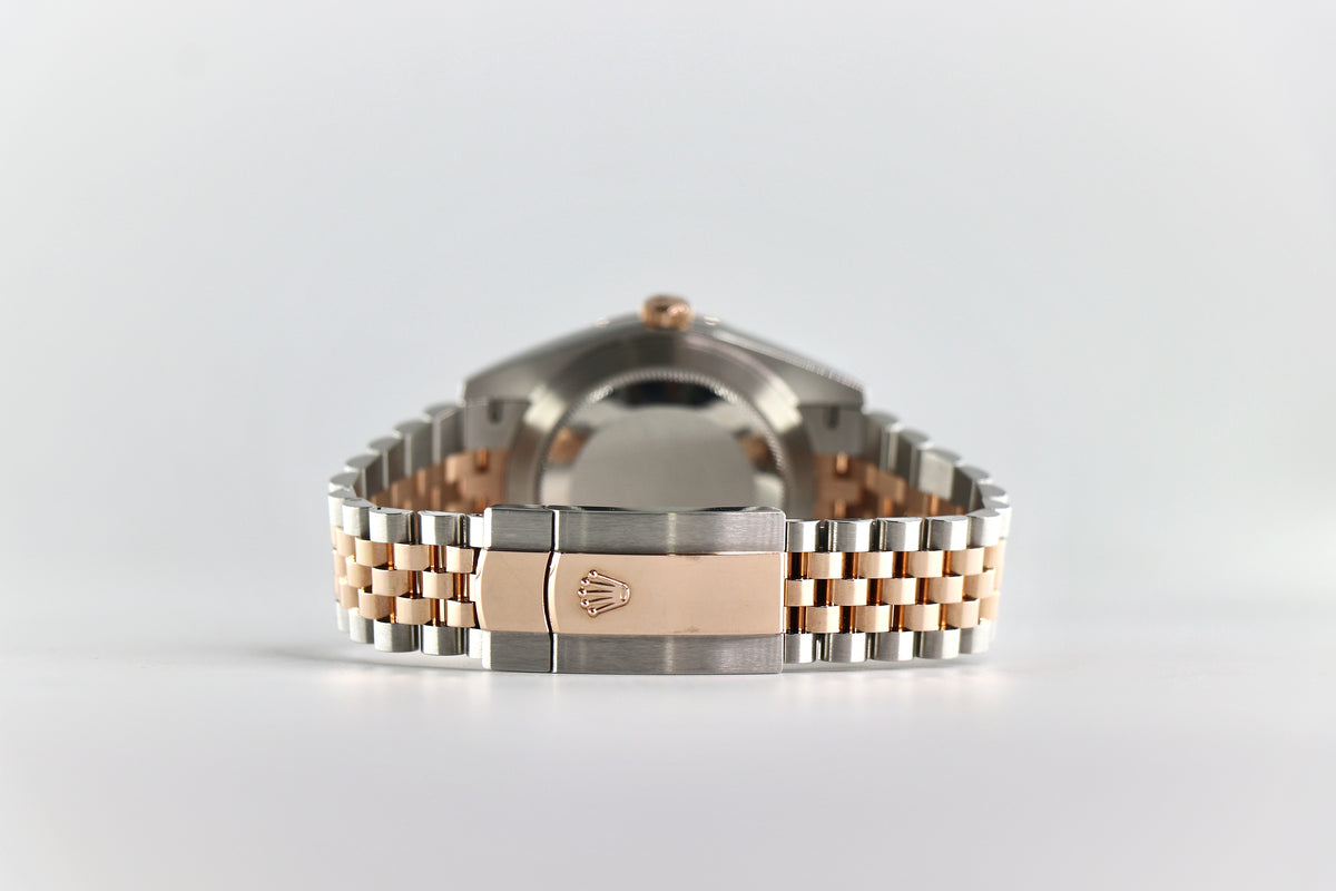 ROLEX Datejust 126301 41mm 18K Everose Gold & Steel, Sundust Dial, Full Set