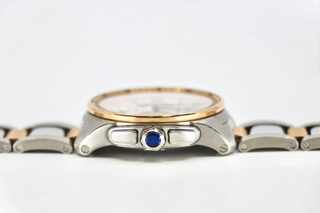 CARTIER Calibre de Cartier 3578 42mm 18K Rose Gold & Steel, Silver Dial,Full Set