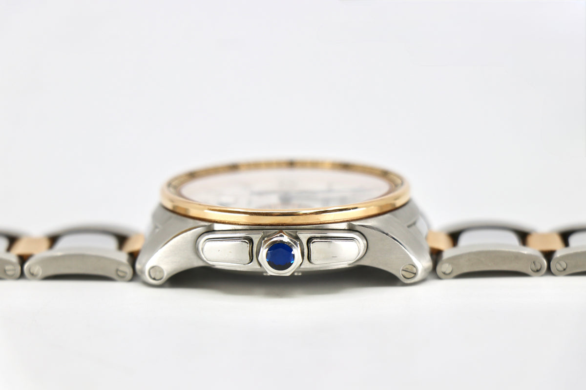 CARTIER Calibre de Cartier 3578 42mm 18K Rose Gold & Steel, Silver Dial,Full Set