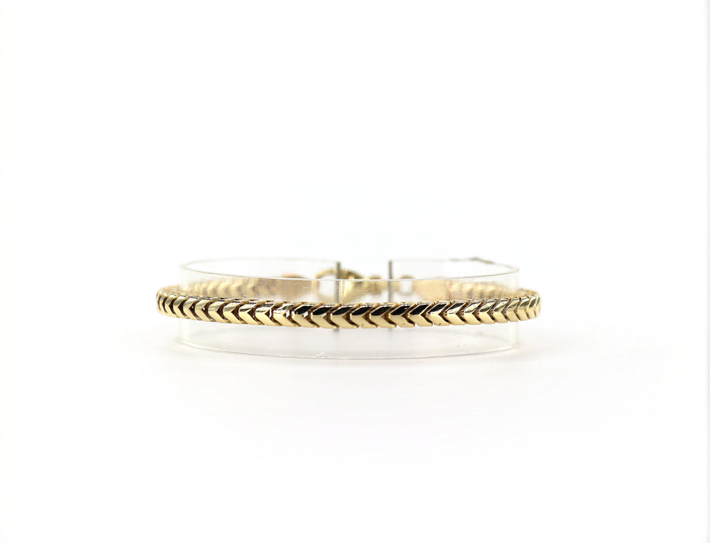 FOXTAIL Bracelet 14K Yellow Gold, 8"