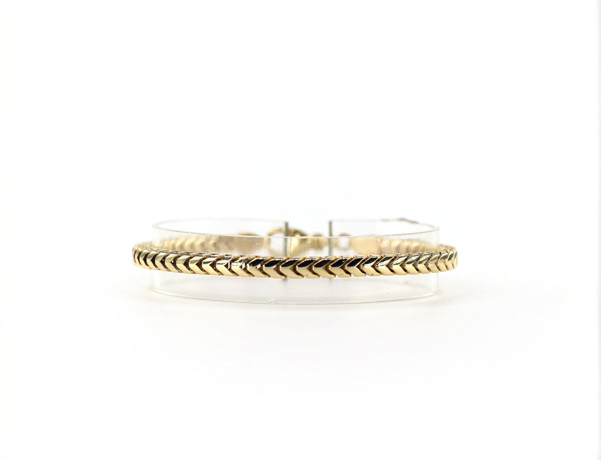 FOXTAIL Bracelet 14K Yellow Gold, 8"