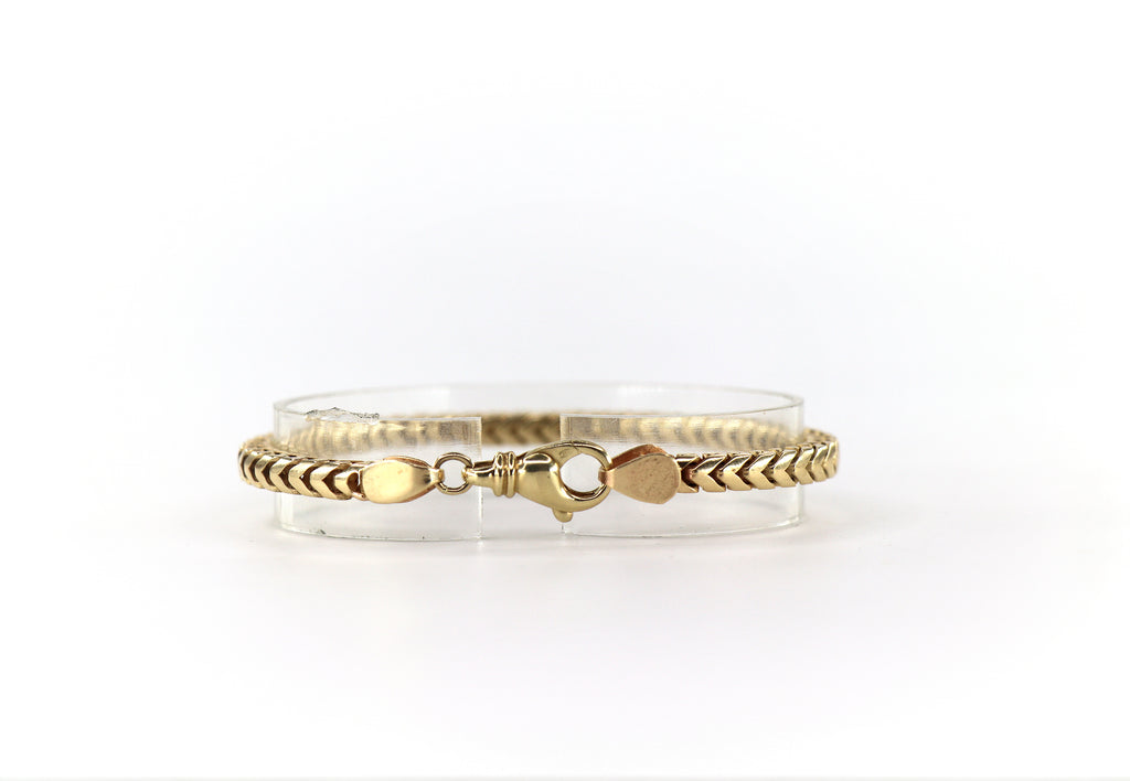 FOXTAIL Bracelet 14K Yellow Gold, 8"
