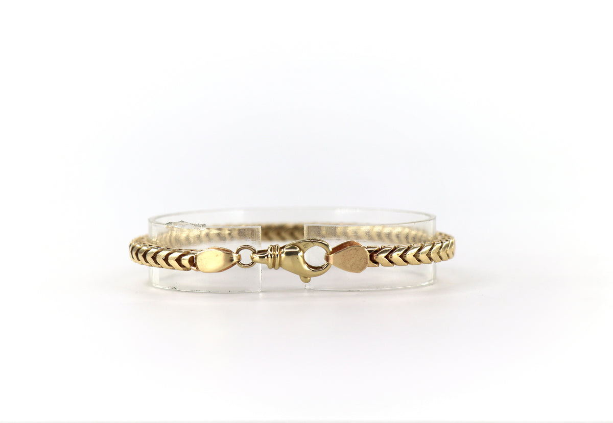 FOXTAIL Bracelet 14K Yellow Gold, 8"
