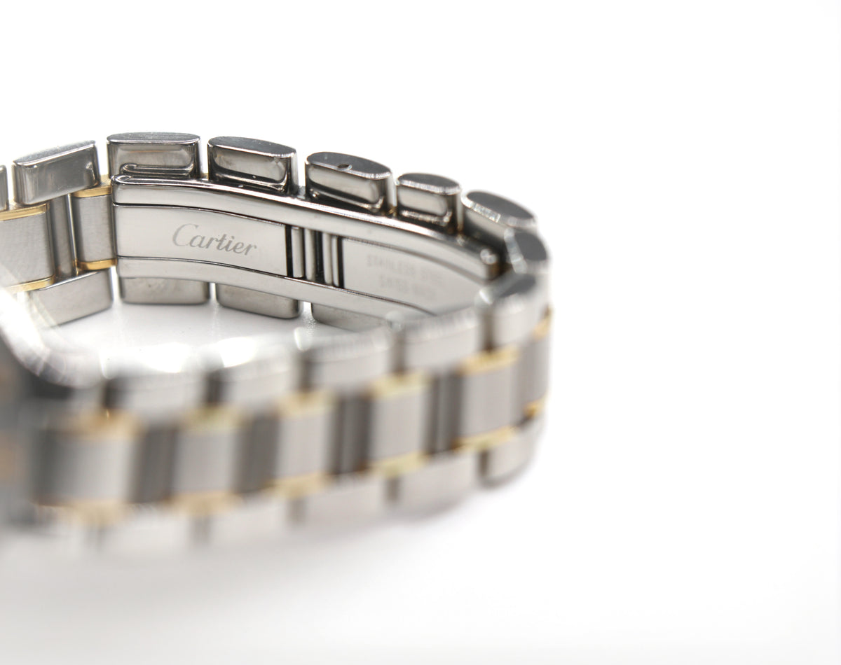 CARTIER Must 21 de Cartier 1340 31mm 18K Yellow Gold & Steel, Silver Dial