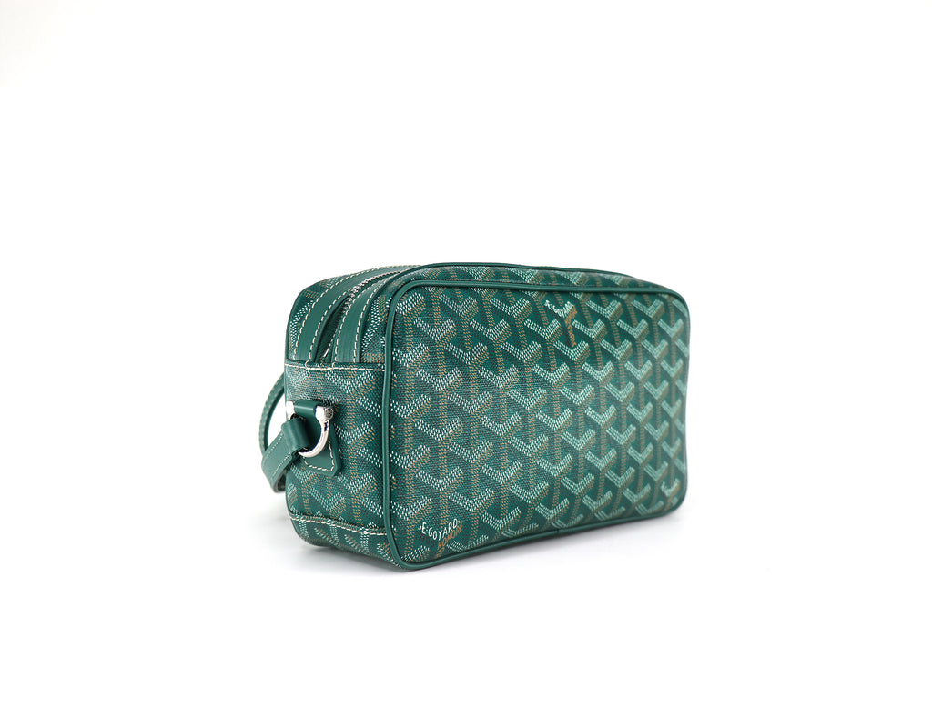 GOYARD Sac CapVert PM Bag, Goyardine Canvas in Green
