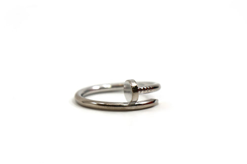 CARTIER Juste Un Clou Ring CRB4229800 18K White Gold, Medium, Size 14/ EU44