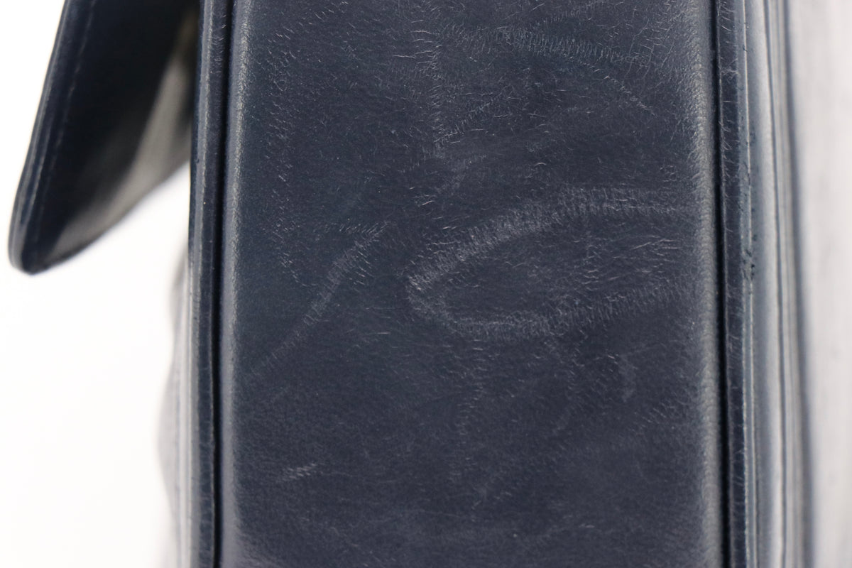 CHANEL Coco Mark Camera Bag in Navy with Tassel, Early 1990's