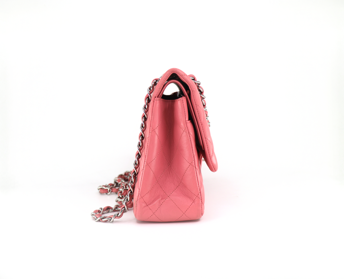 CHANEL Classic Jumbo Double Flap, Quilted Lambskin in Pink, 2014