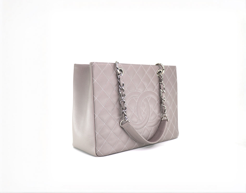CHANEL Grand Shopping Tote "GST", Caviar Leather in Grey, 2013