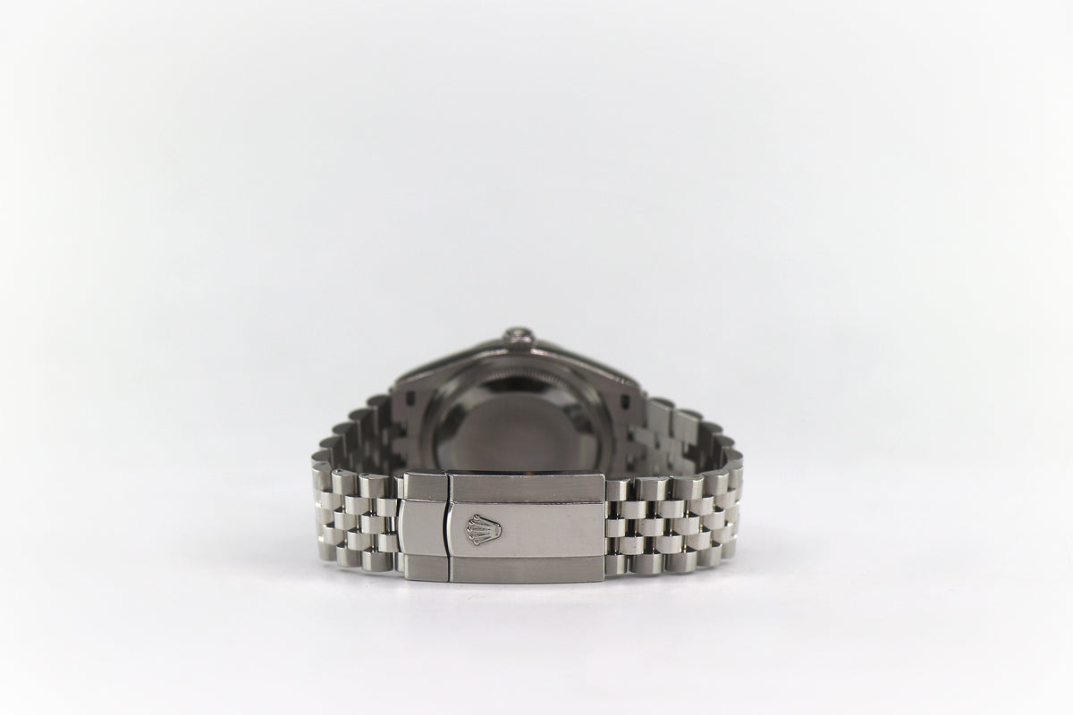 ROLEX Datejust 36 126234 36mm White Gold & Steel, Mint Green Dial, Watch & Box