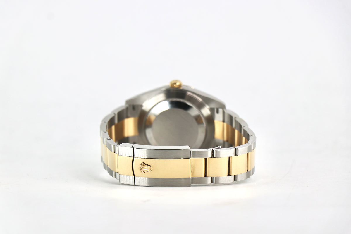 ROLEX Datejust 126333 41mm Yellow Gold & Steel, Champagne Diamond Dial, Full Set