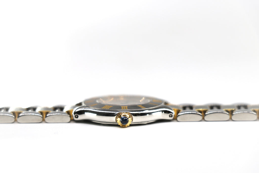 CARTIER Must 21 de Cartier 1340 31mm 18K Yellow Gold & Steel, Silver Dial