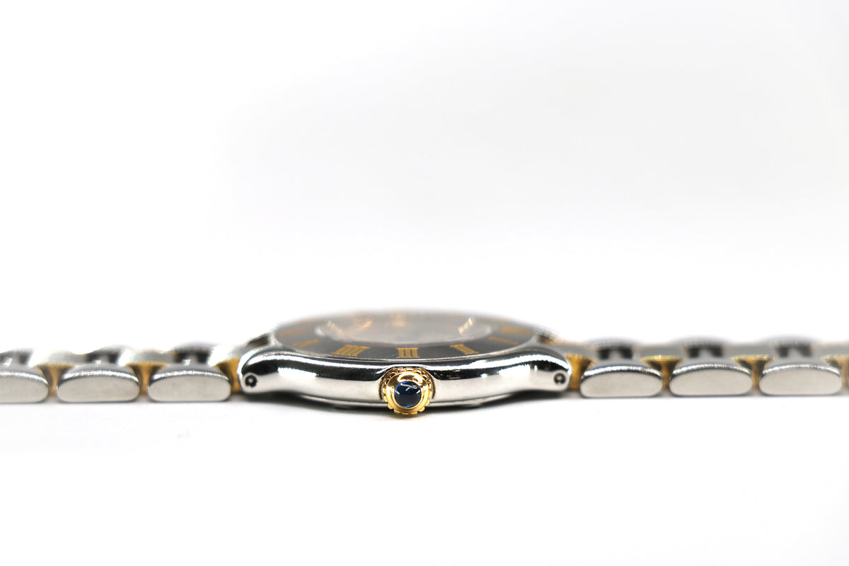 CARTIER Must 21 de Cartier 1340 31mm 18K Yellow Gold & Steel, Silver Dial