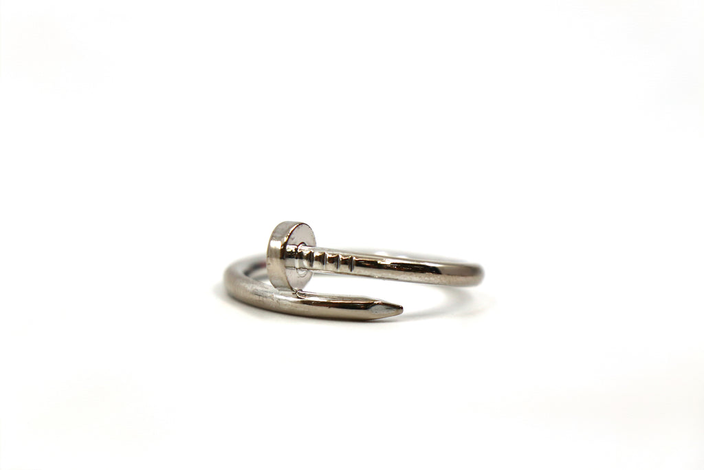 CARTIER Juste Un Clou Ring CRB4229800 18K White Gold, Medium, Size 14/ EU44