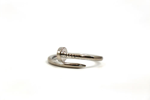 CARTIER Juste Un Clou Ring CRB4229800 18K White Gold, Medium, Size 14/ EU44