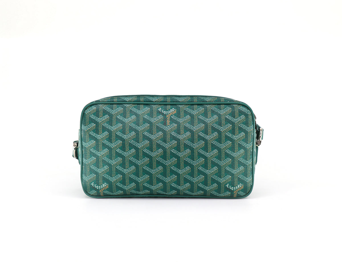 GOYARD Sac CapVert PM Bag, Goyardine Canvas in Green