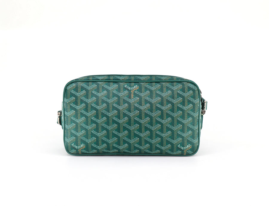 GOYARD Sac CapVert PM Bag, Goyardine Canvas in Green