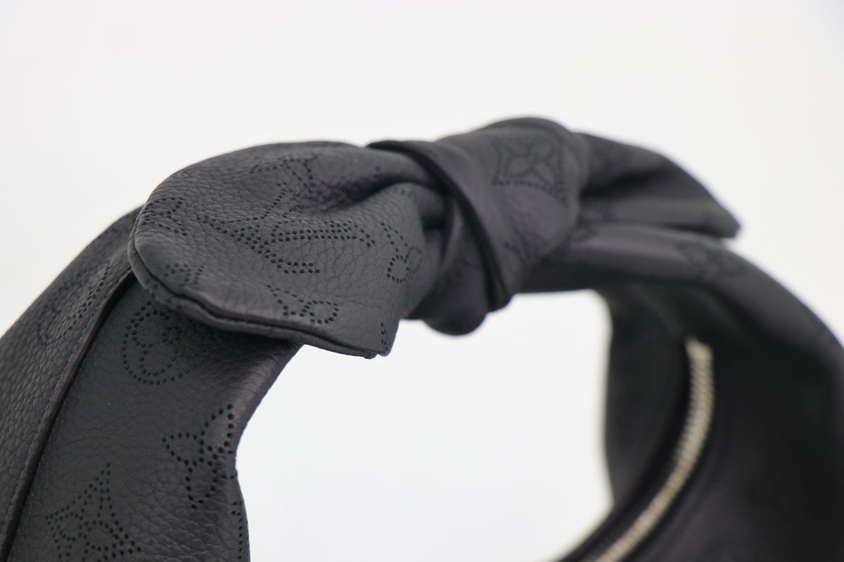 LOUIS VUITTON Mahina Why Knot PM Bag in Black 2022
