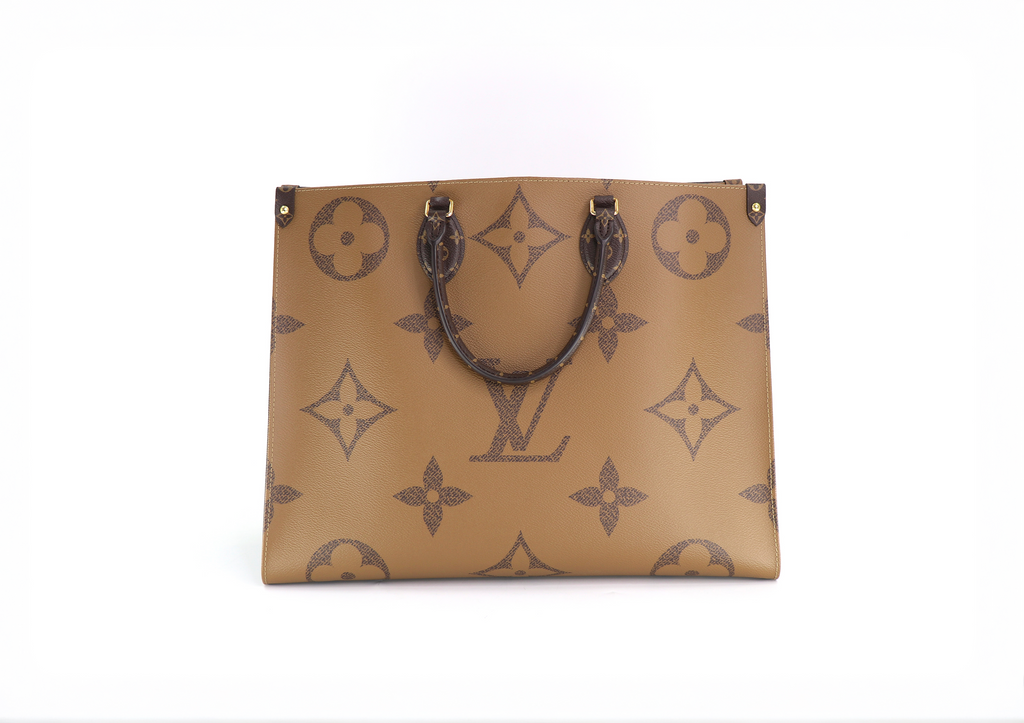 LOUIS VUITTON OnTheGo GM Tote Bag, Giant Reverse Monogram Canvas, 2019
