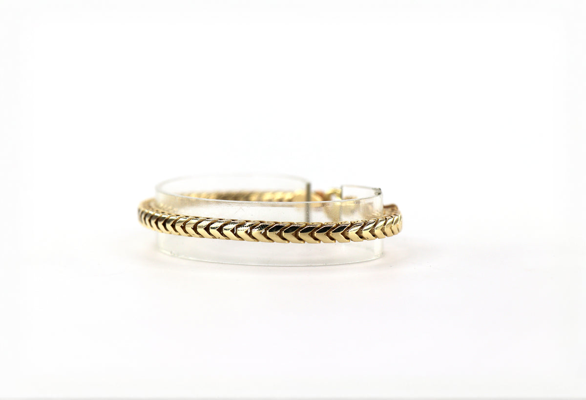 FOXTAIL Bracelet 14K Yellow Gold, 8"