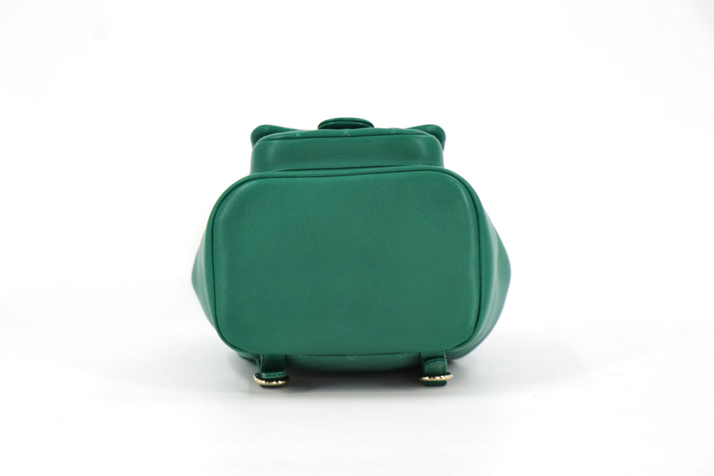 CHANEL Duma Backpack, Quilted Glazed Aged Calfskin in Green from 23C Collection