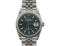 ROLEX Datejust 36 126234 36mm White Gold & Steel, Mint Green Dial, Watch & Box