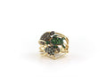 LE VIAN Turtle Ring 14K Honey Gold, Tsavorite & Diamonds, Size 7/ EU54