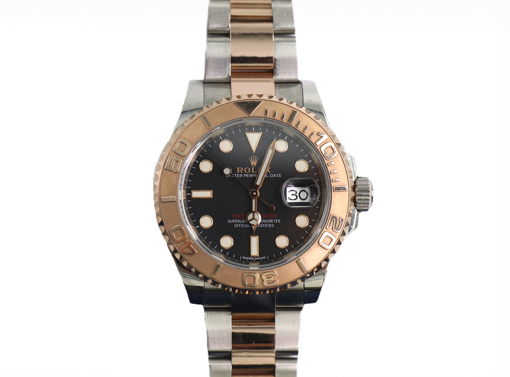ROLEX Yacht-Master 116621 40mm 18K Everose Gold & Steel, Black Dial, Full Set