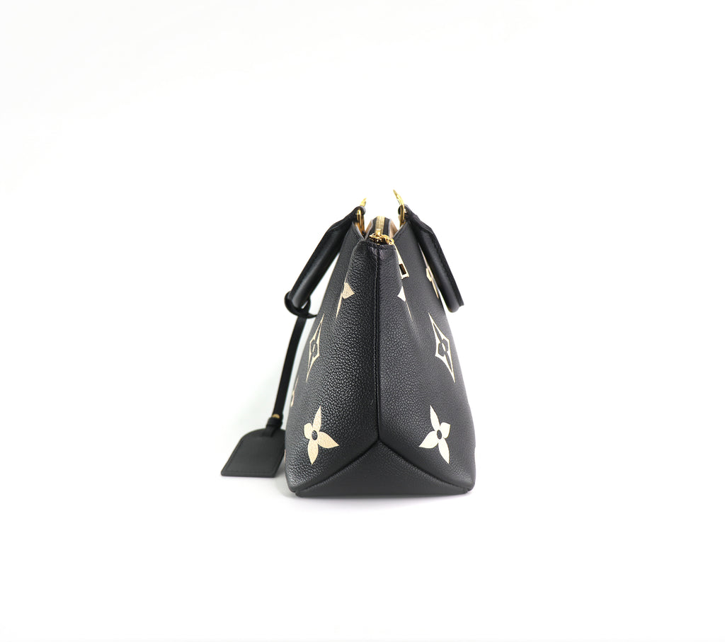 LOUIS VUITTON Petite Palais, Monogram Empriente Leather in Noir & Beige