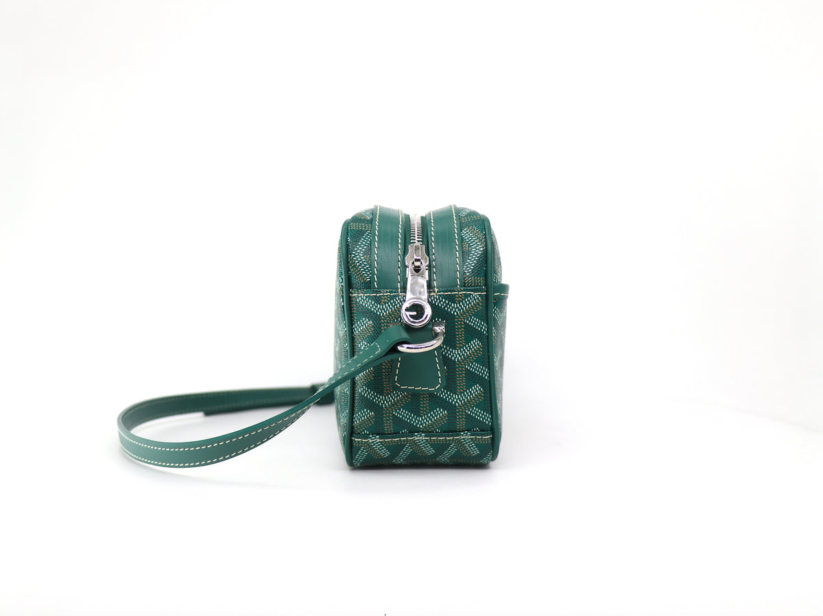 GOYARD Sac CapVert PM Bag, Goyardine Canvas in Green