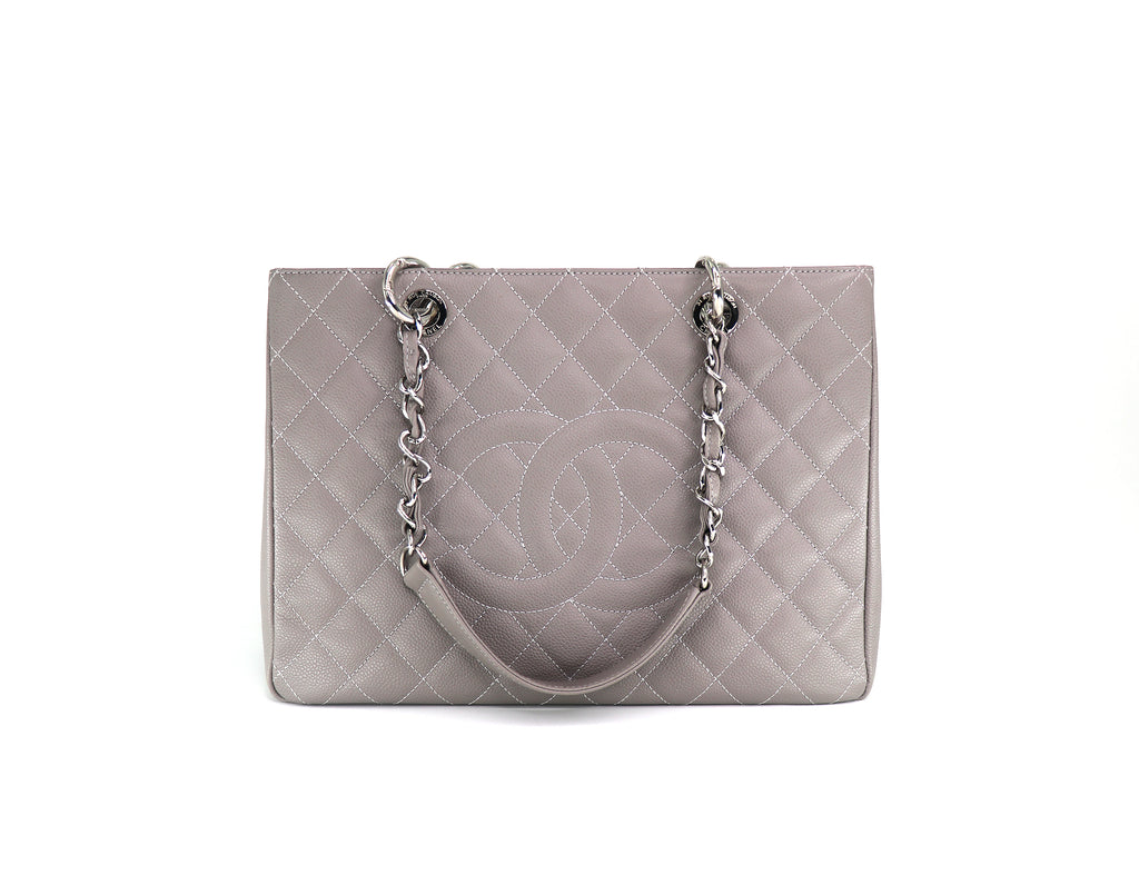 CHANEL Grand Shopping Tote "GST", Caviar Leather in Grey, 2013