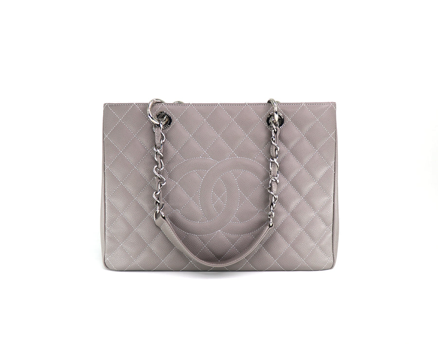 CHANEL Grand Shopping Tote "GST", Caviar Leather in Grey, 2013