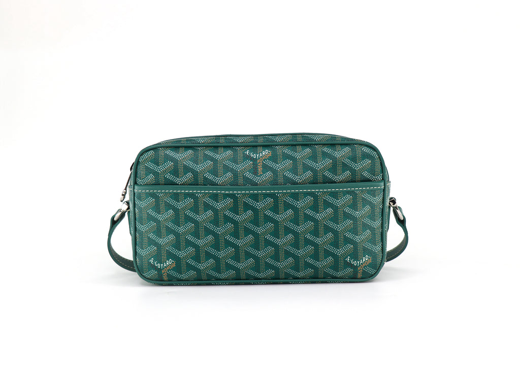 GOYARD Sac CapVert PM Bag, Goyardine Canvas in Green