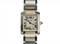 CARTIER Tank Française W51005Q4 25mm 18K Yellow Gold & Steel, White Dial