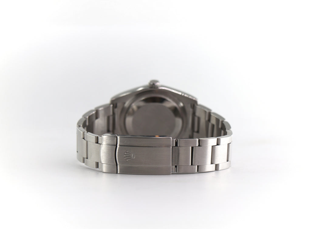 ROLEX Oyster Perpetual 116000 36mm Oystersteel, Black Dial, Watch & Box