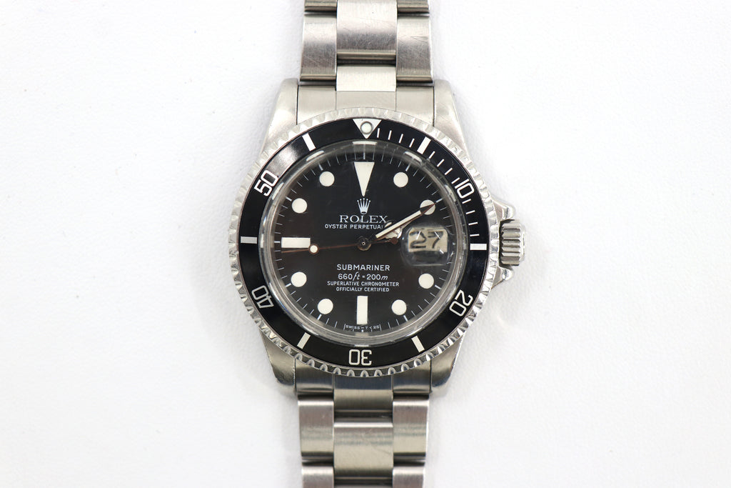 ROLEX Submariner Date 1680 40mm Oystersteel, Black Matte Dial, Vintage