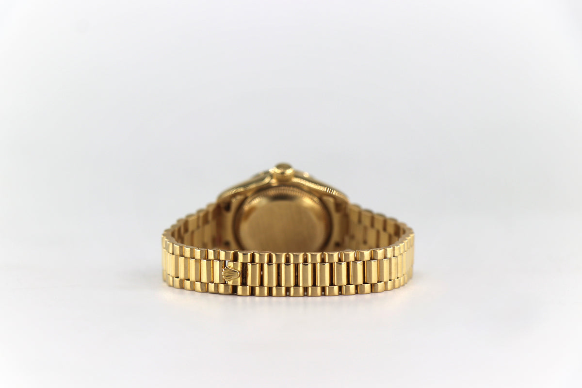 ROLEX Lady-Datejust 69178 26mm 18K Yellow Gold, Diamond Dial, Watch & Box