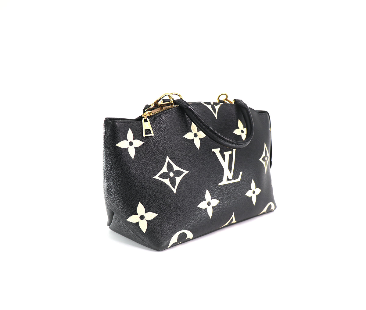 LOUIS VUITTON Petite Palais, Monogram Empriente Leather in Noir & Beige